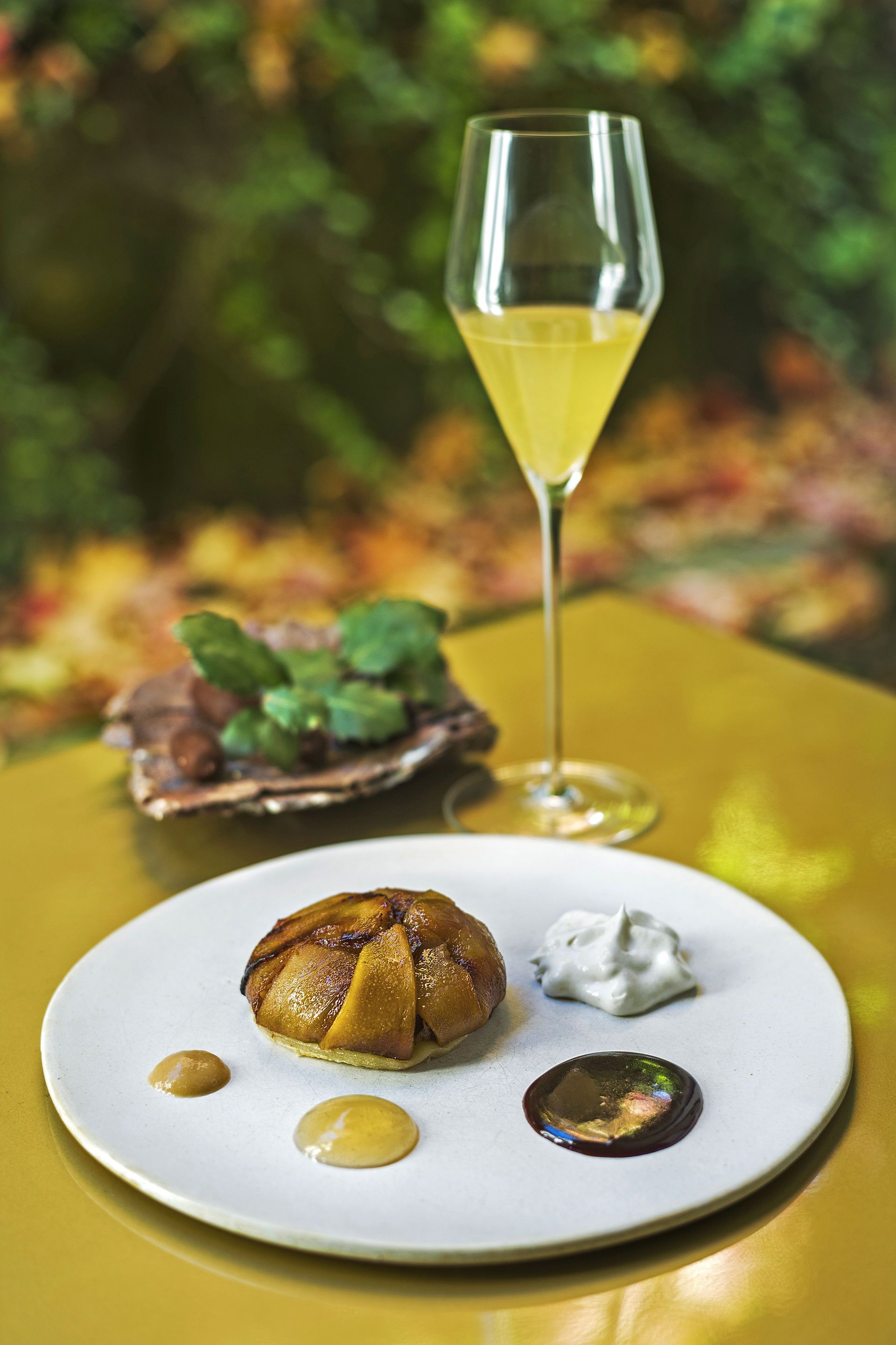 Tatin d'ànec amb peres