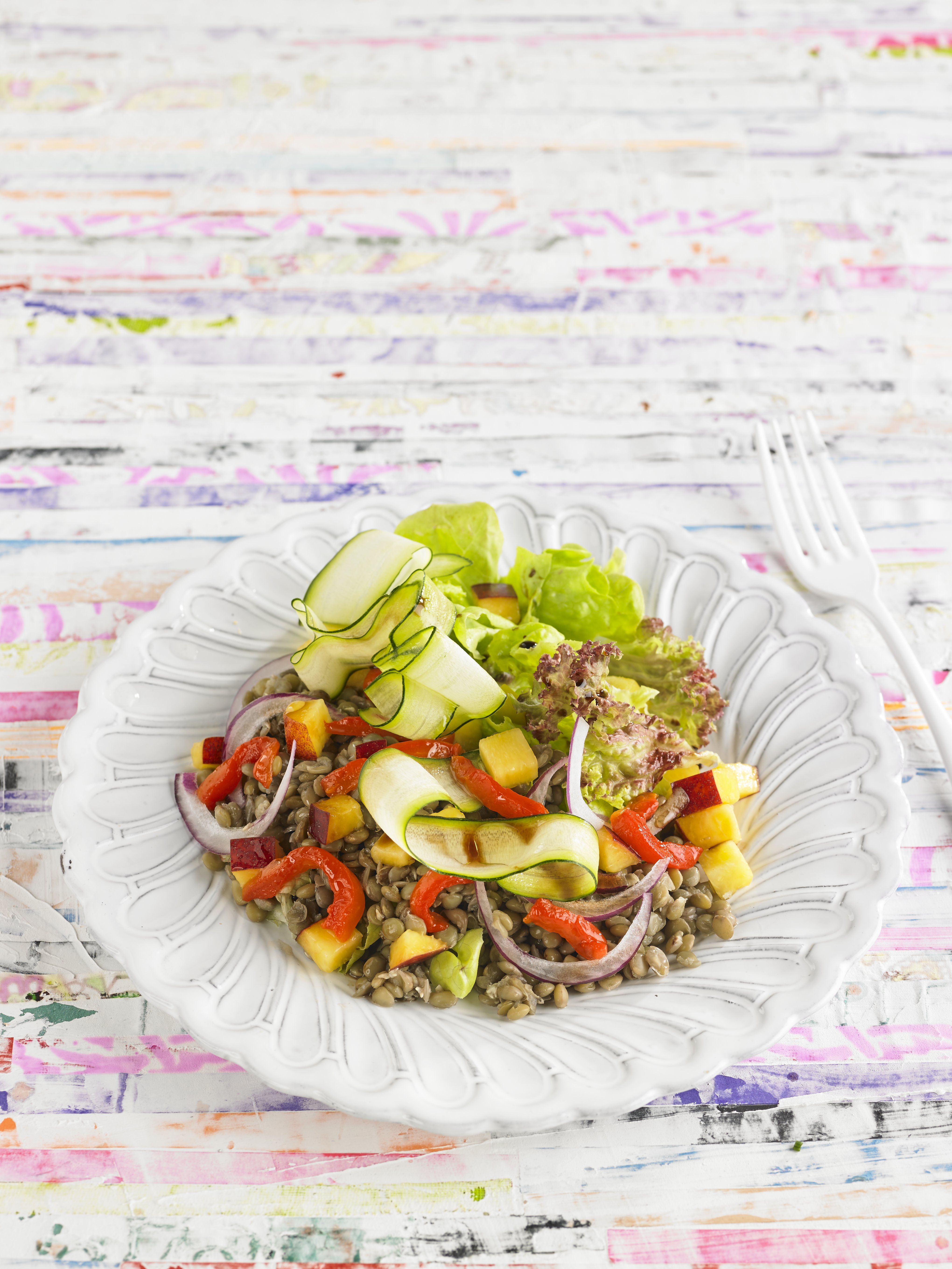 Amanida de llenties amb un toc de picant