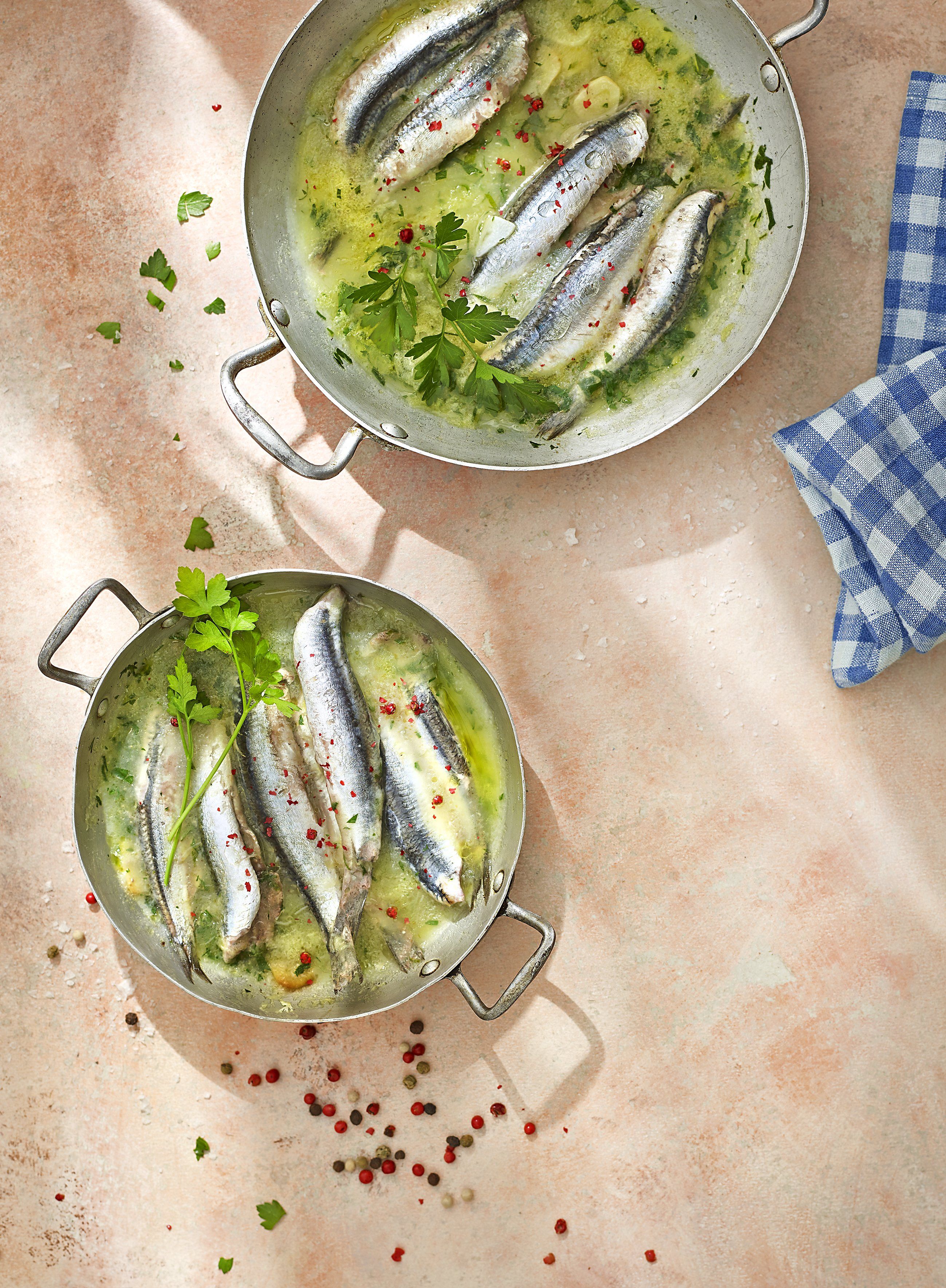 Seitons amb salsa verda