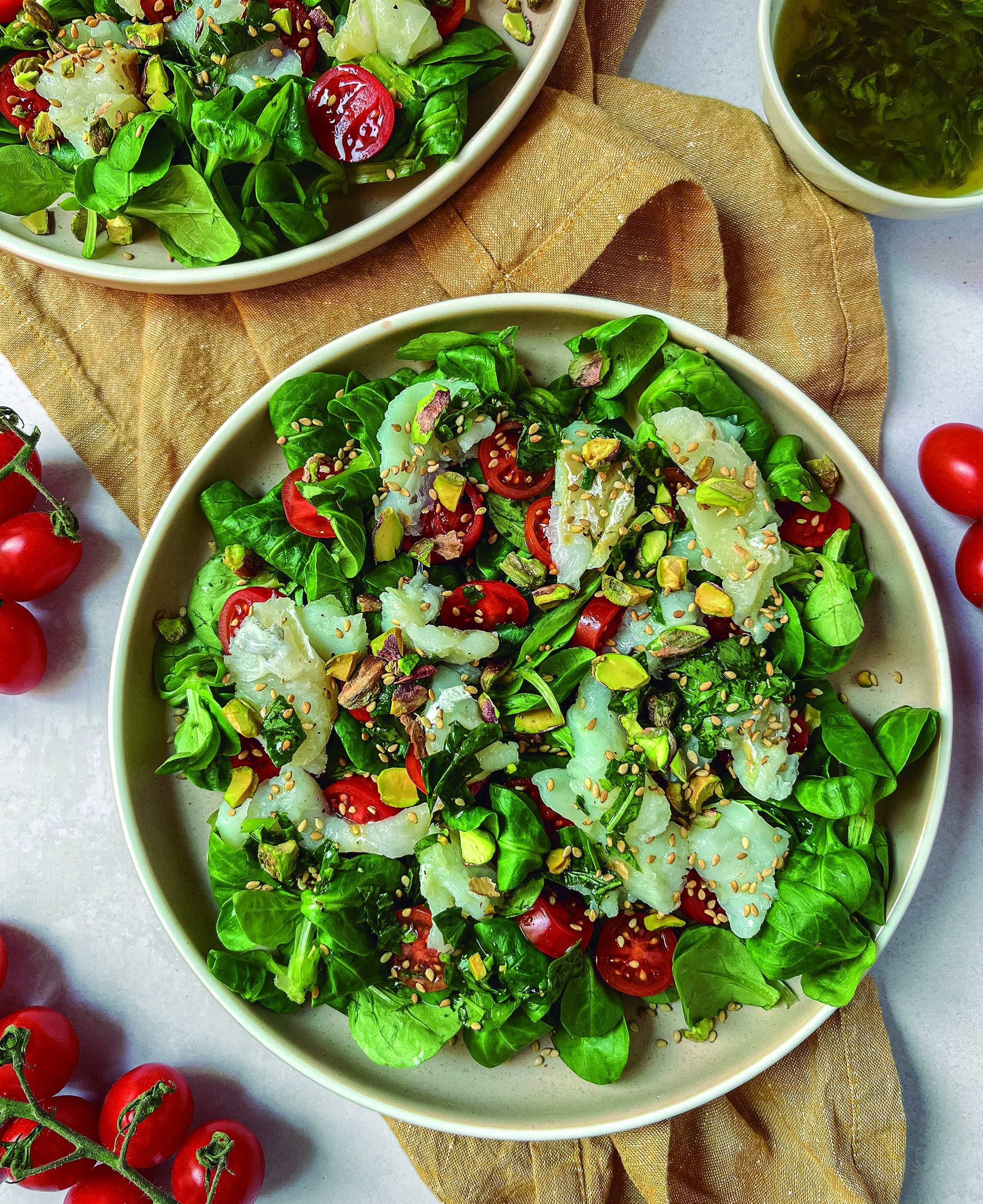 Amanida amb bacallà dessalat