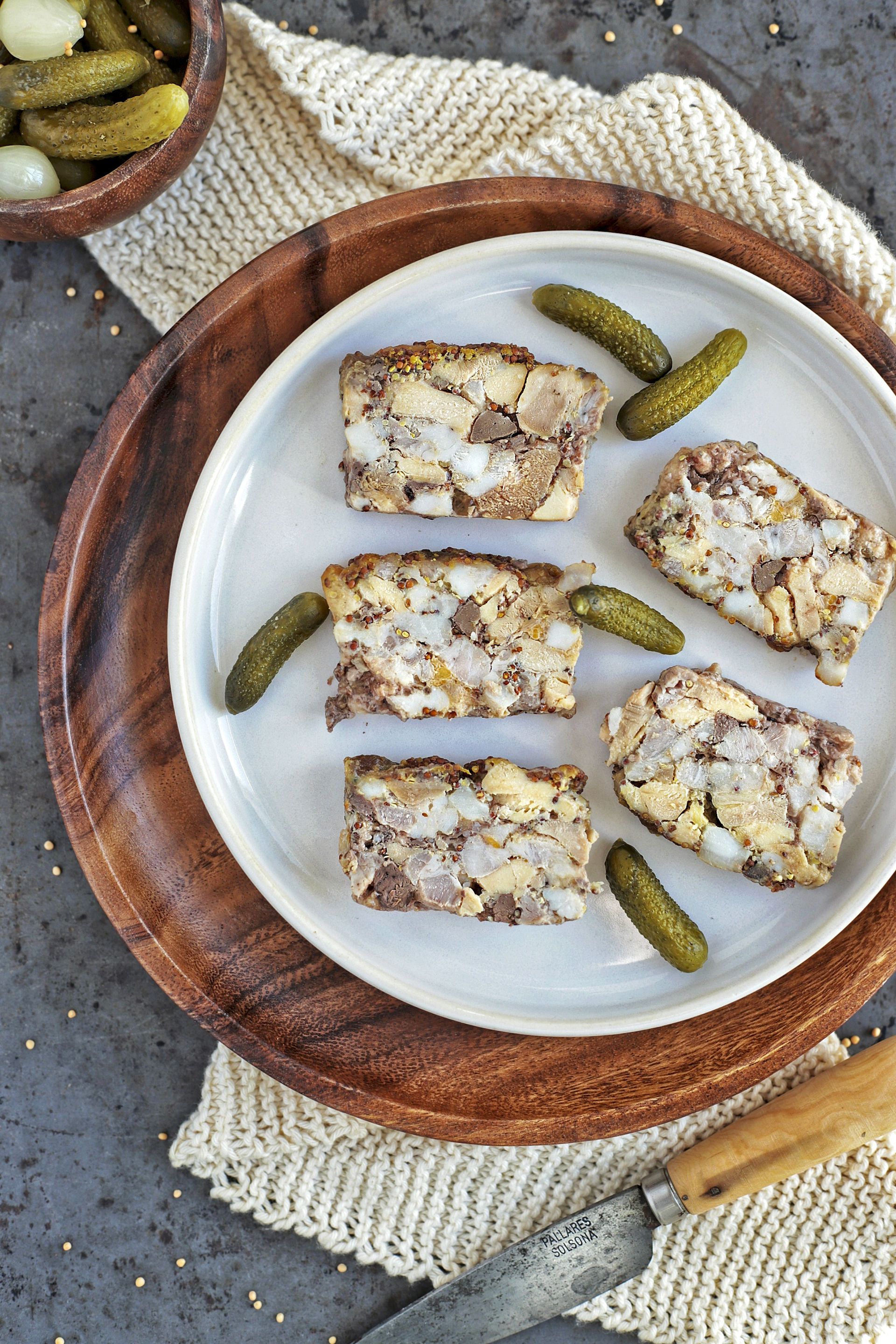 Terrina de pollastre amb mostassa