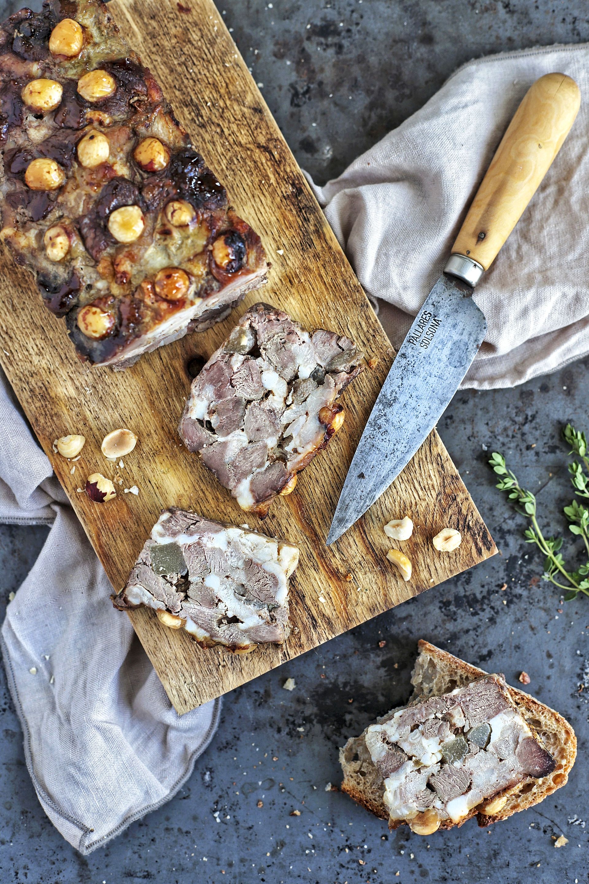 Terrina d'ànec amb peres
