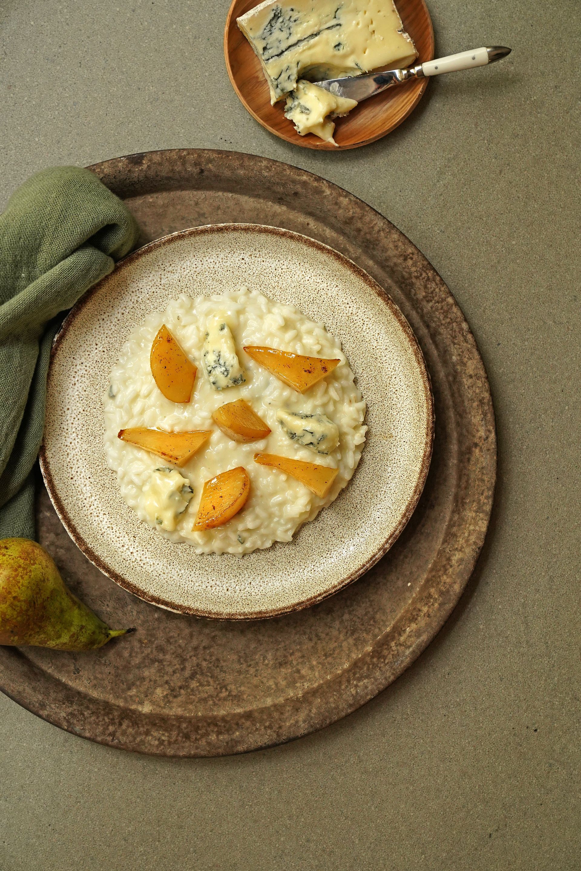 Arroces 4. Gorgonzola y pera r