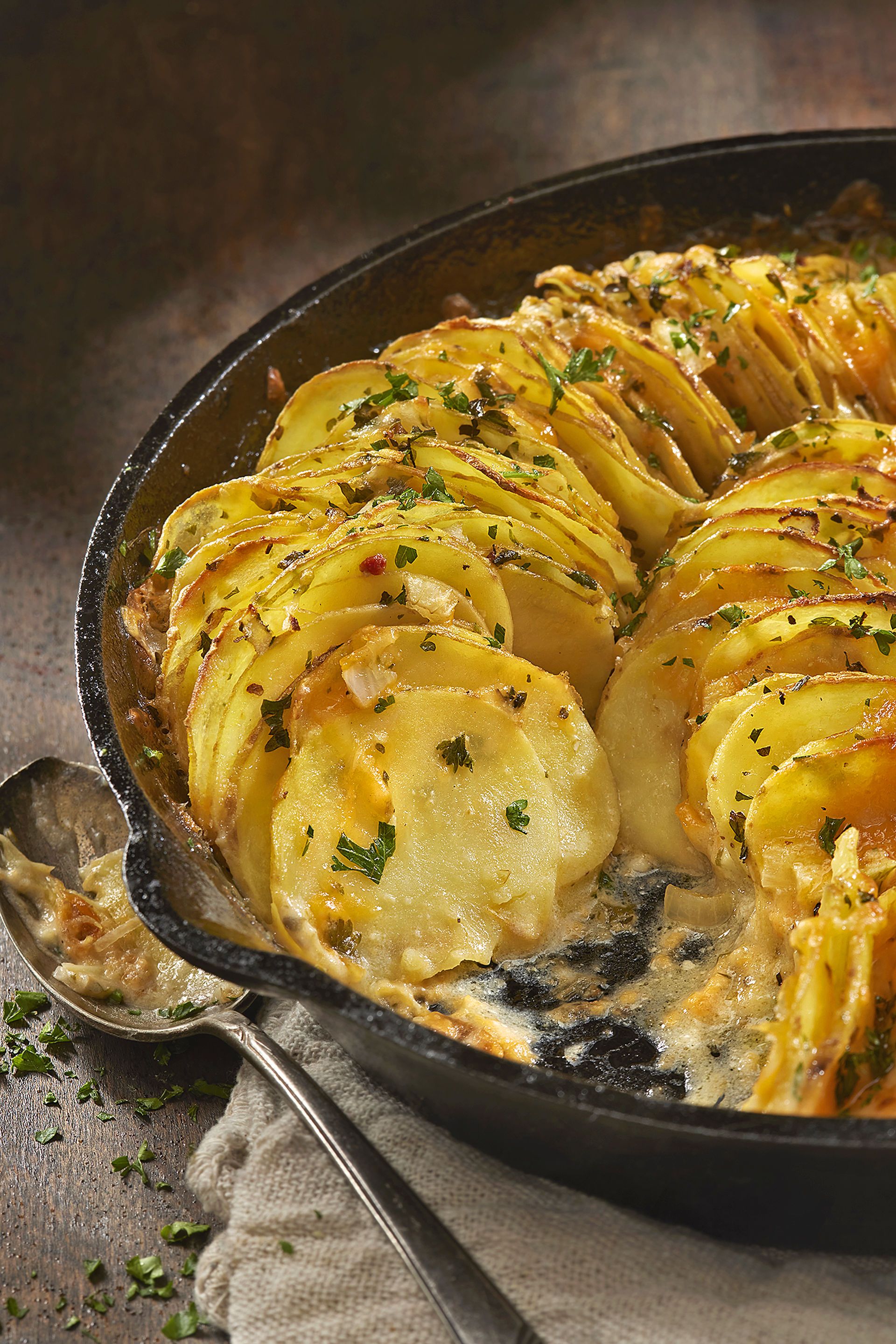 Gratinat de patata i formatges