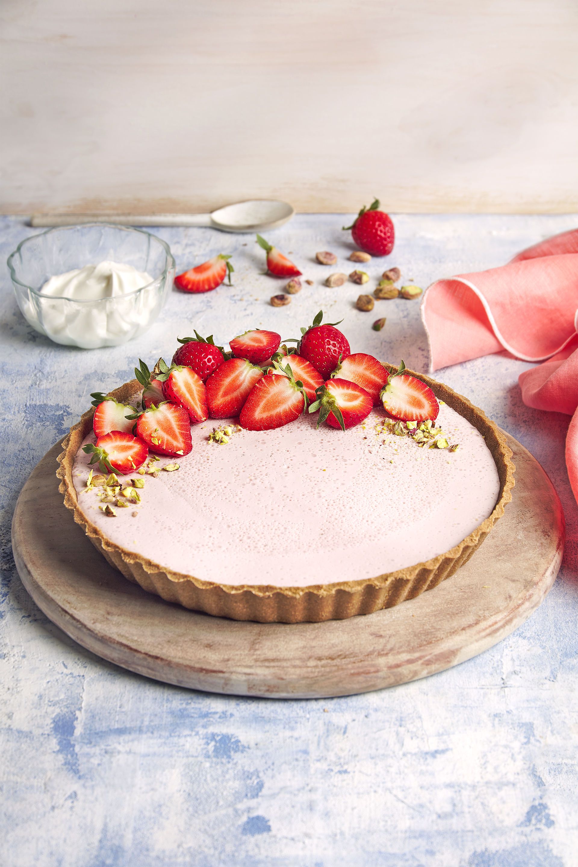 Pastís de maduixes i mascarpone