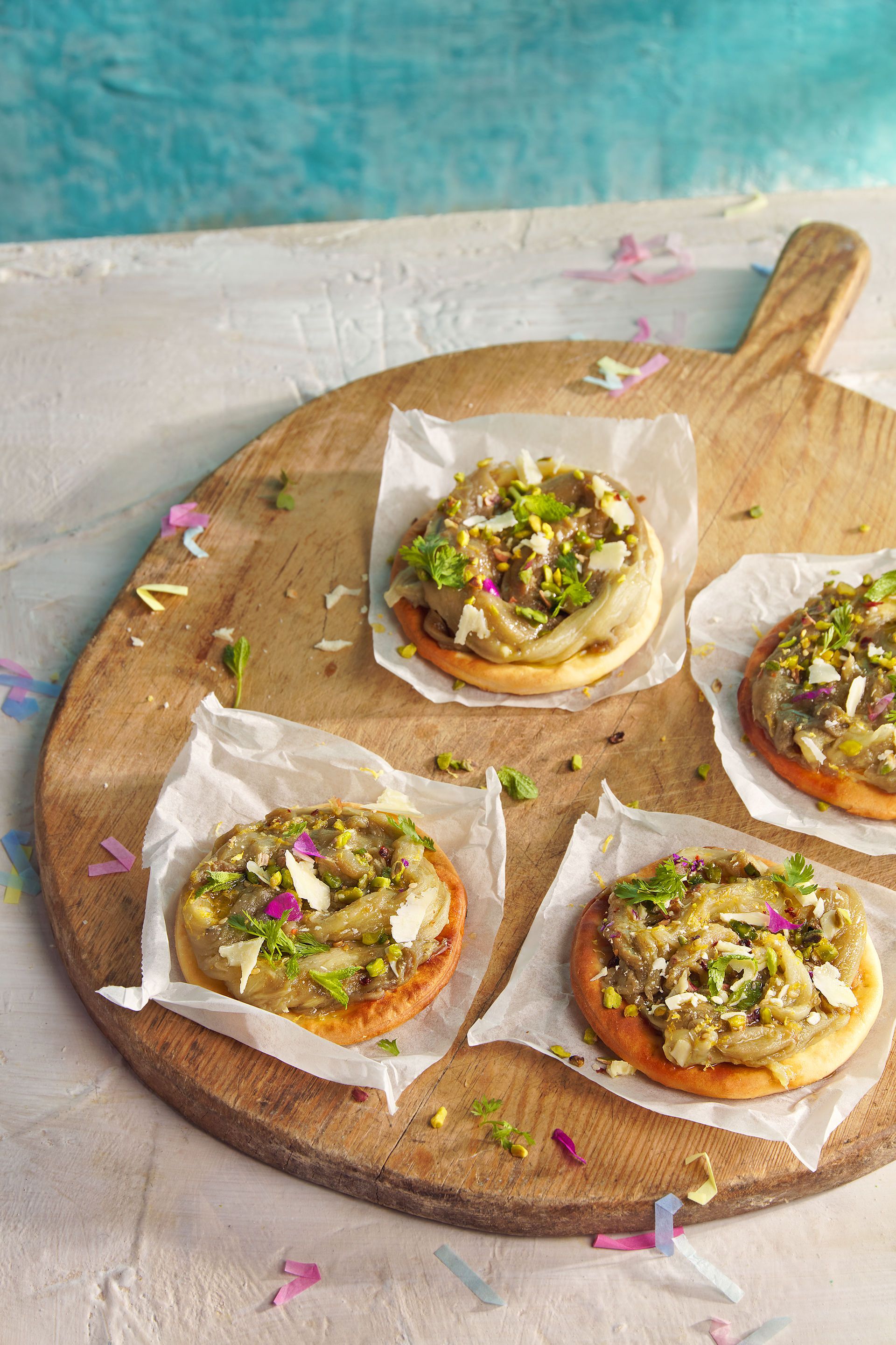 Coca d’albergínia i formatge