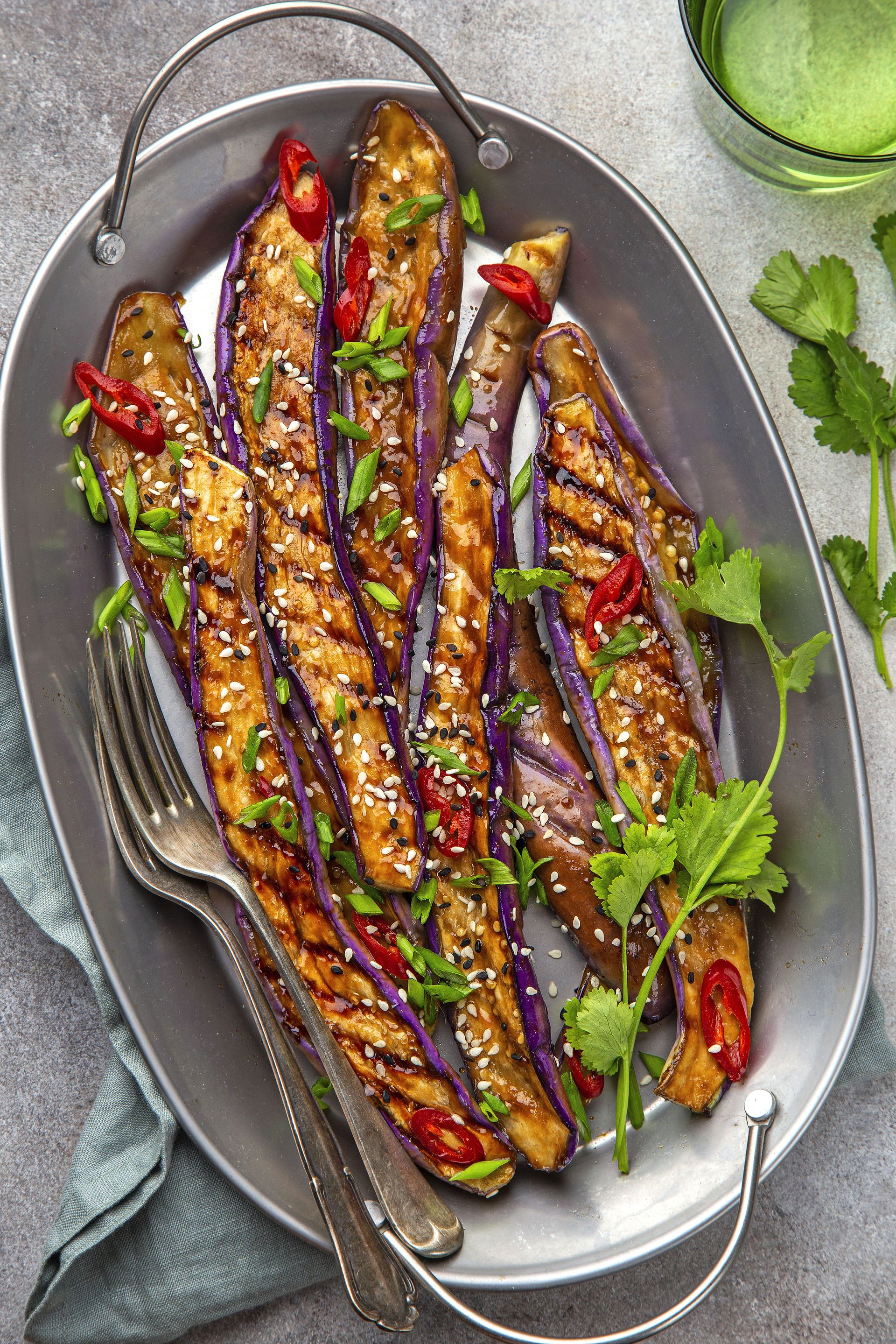 Albergínies amb miso