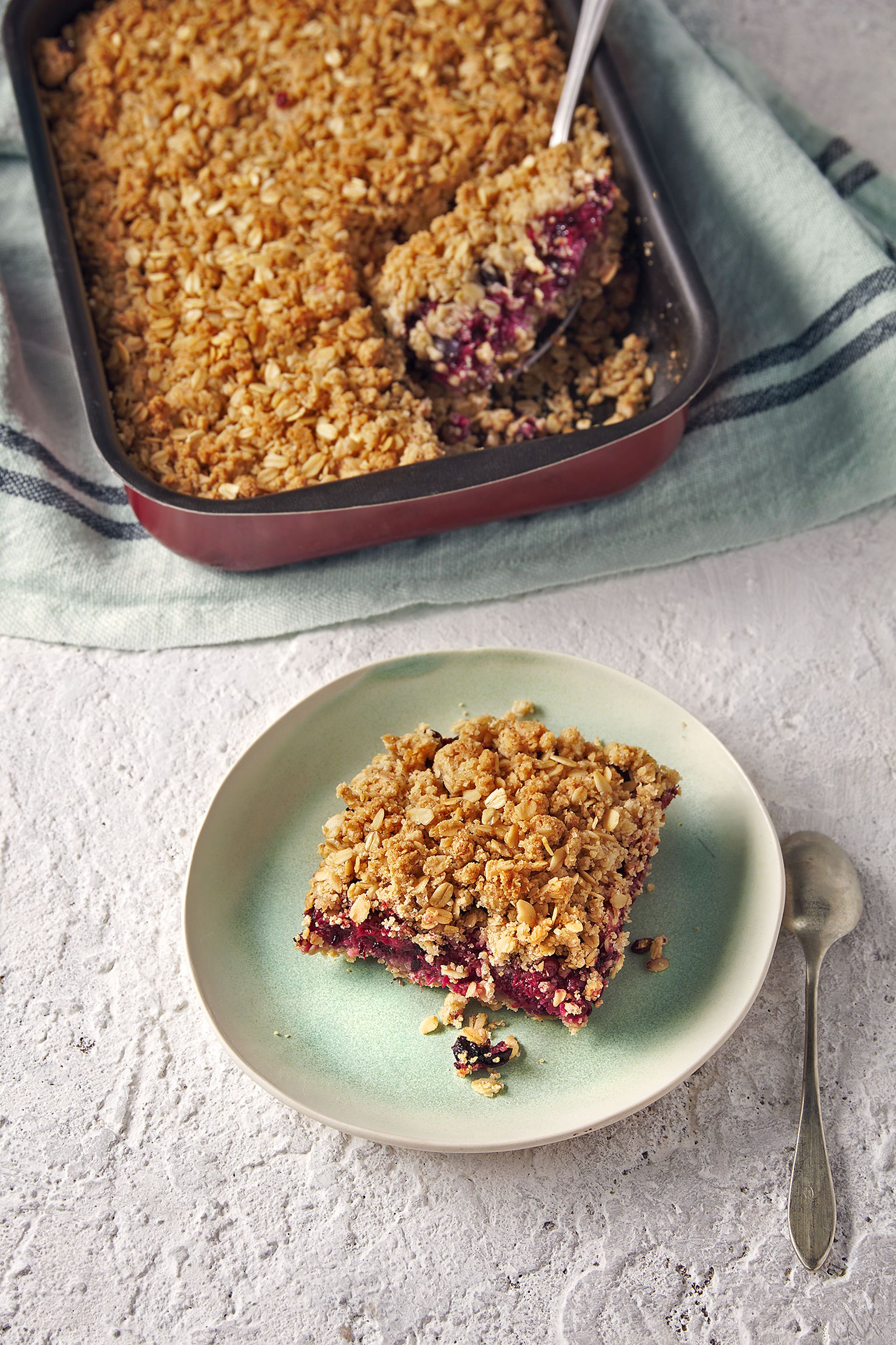 'Crumble' de civada i fruites vermelles