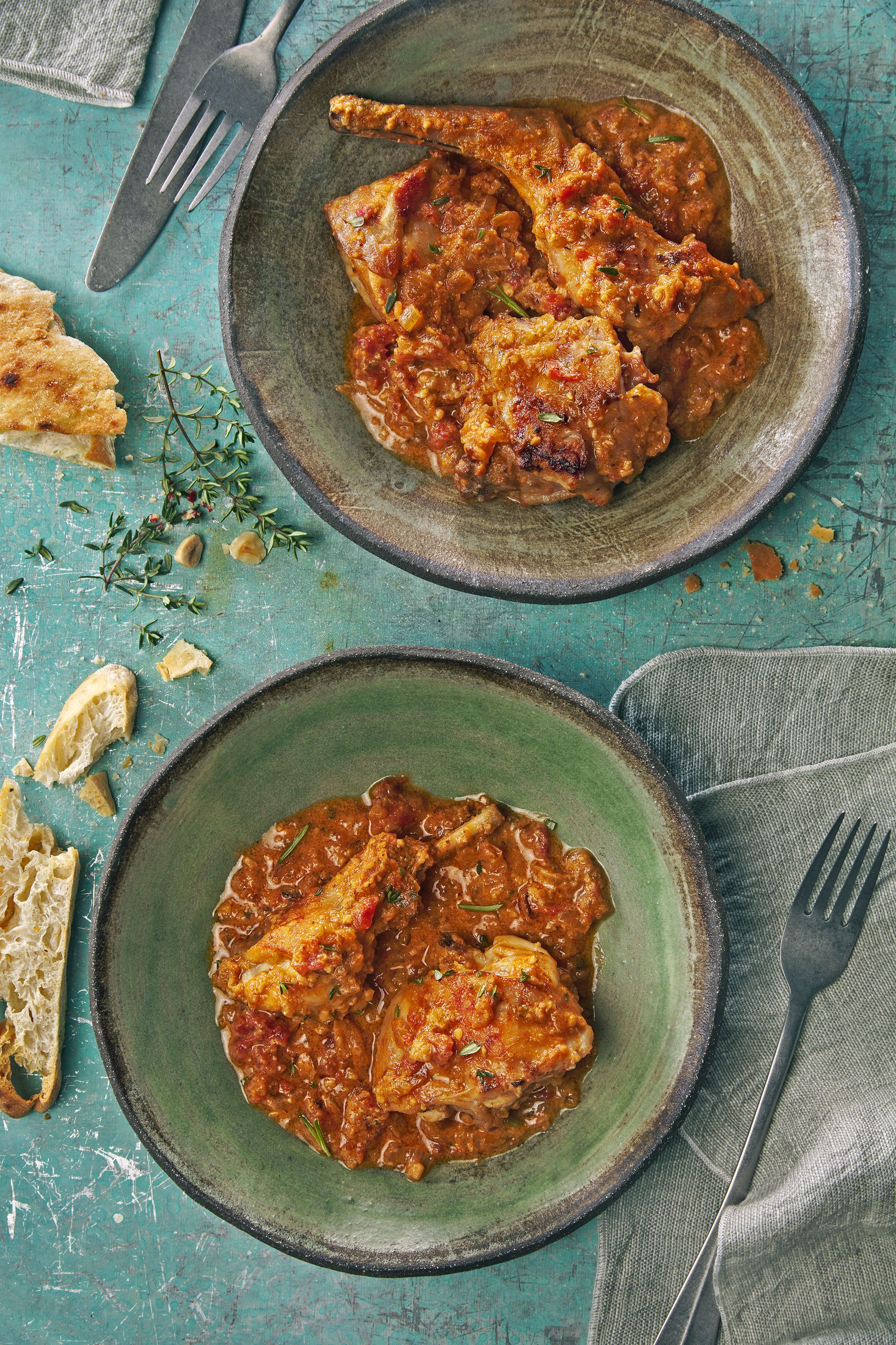 Conill amb romesco