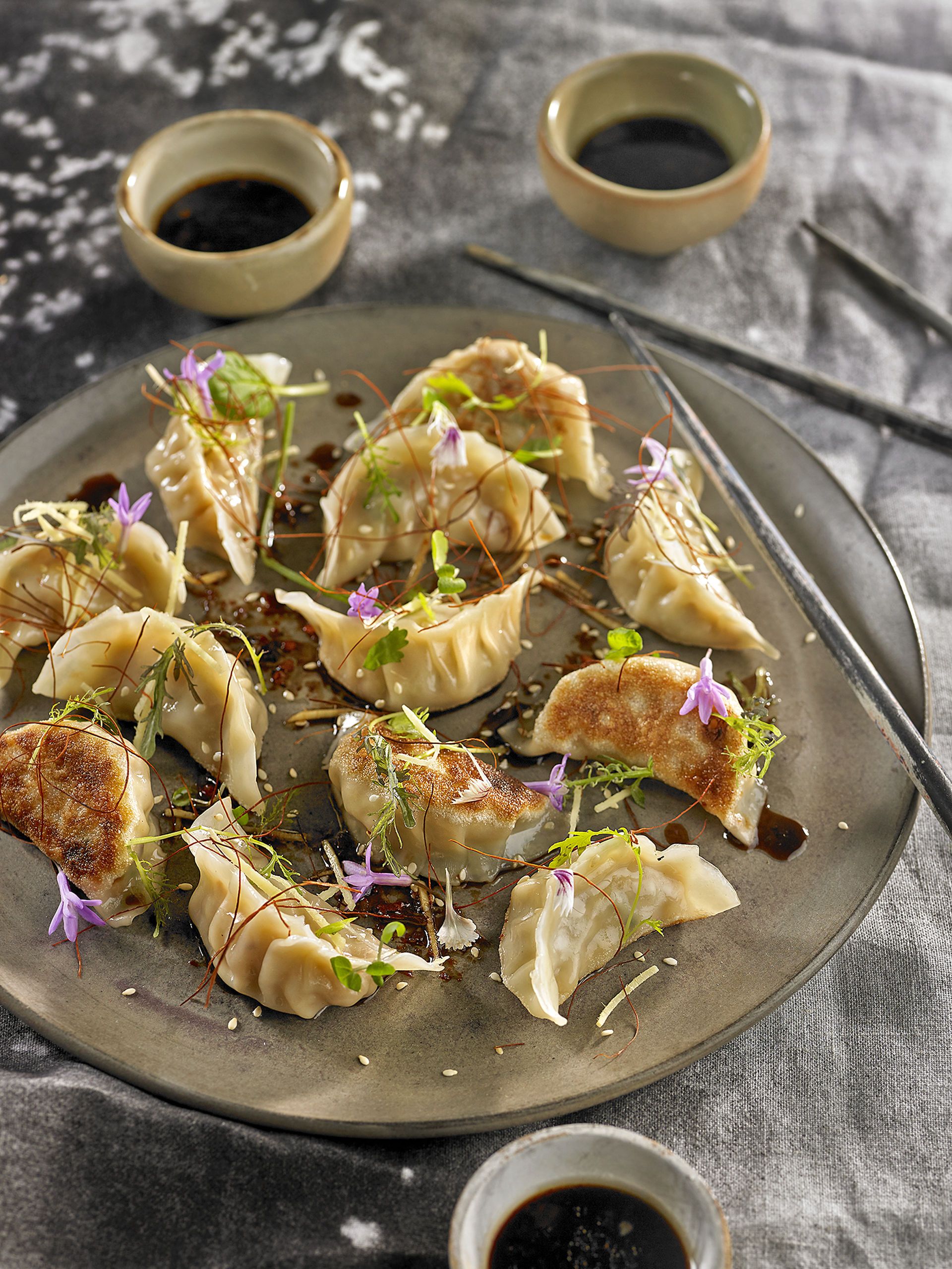 4 gyozas aux champignons r