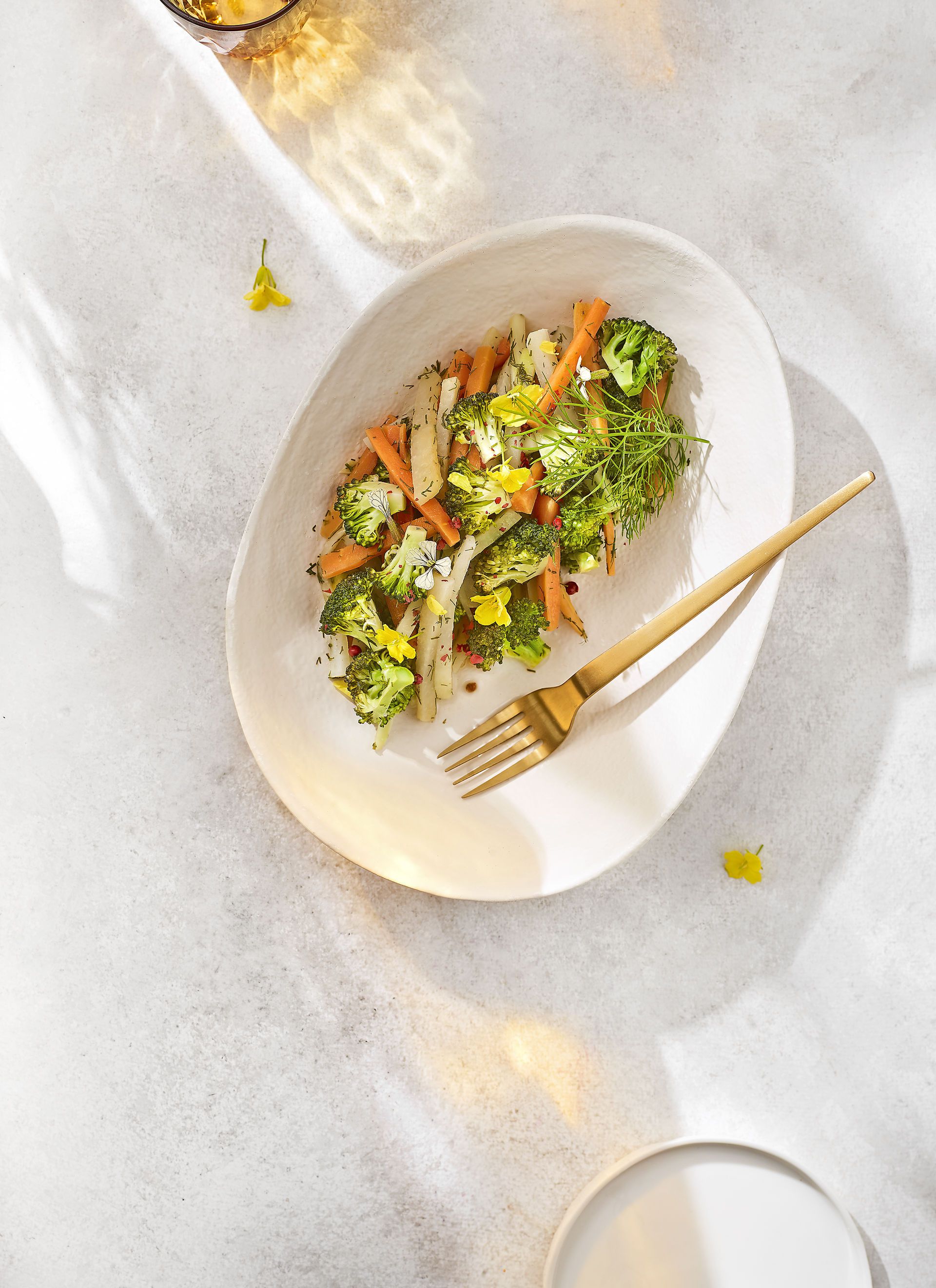 Verdures agredolces amb aroma de fonoll