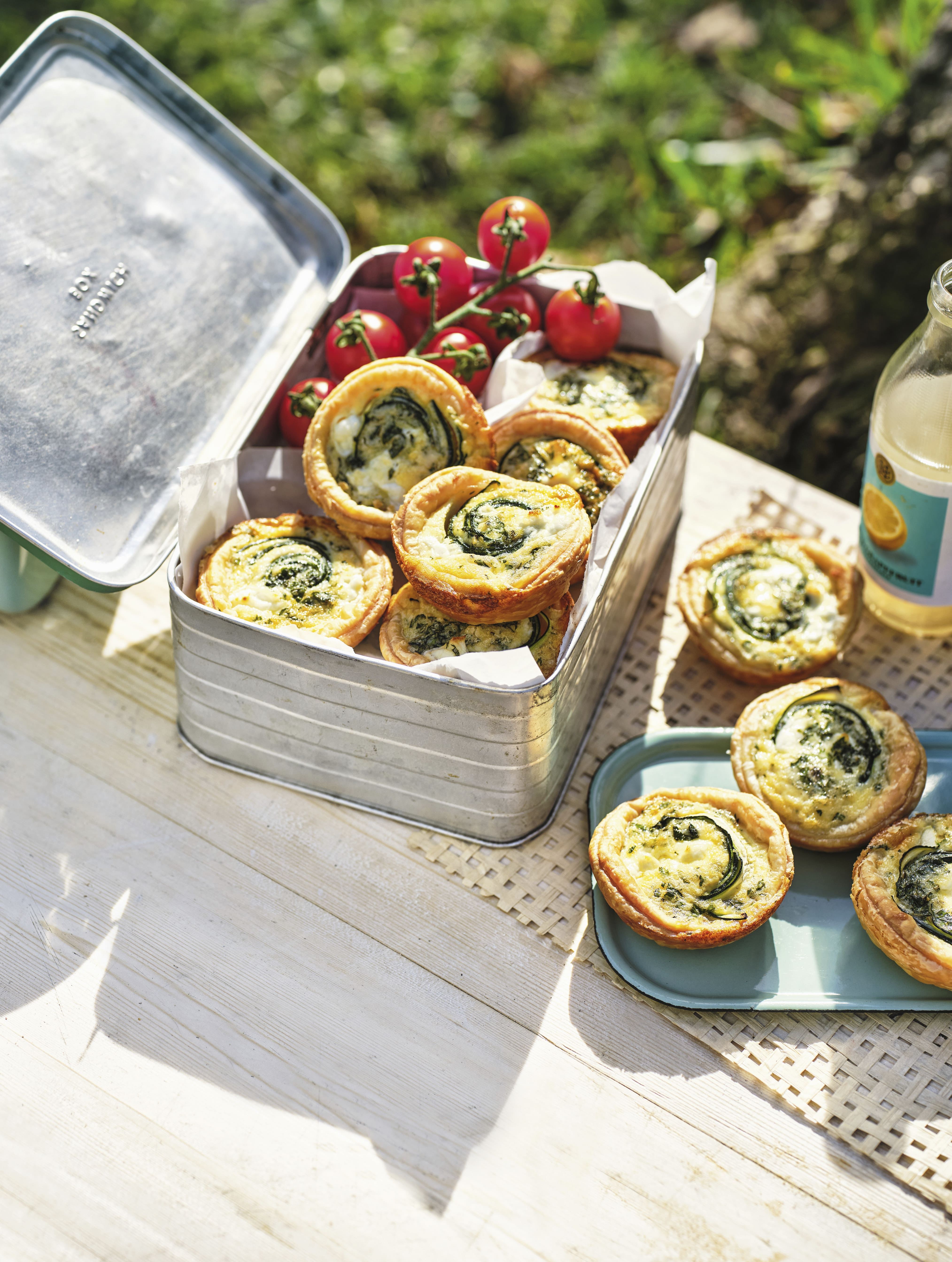 Pastissets de carbassó i menta