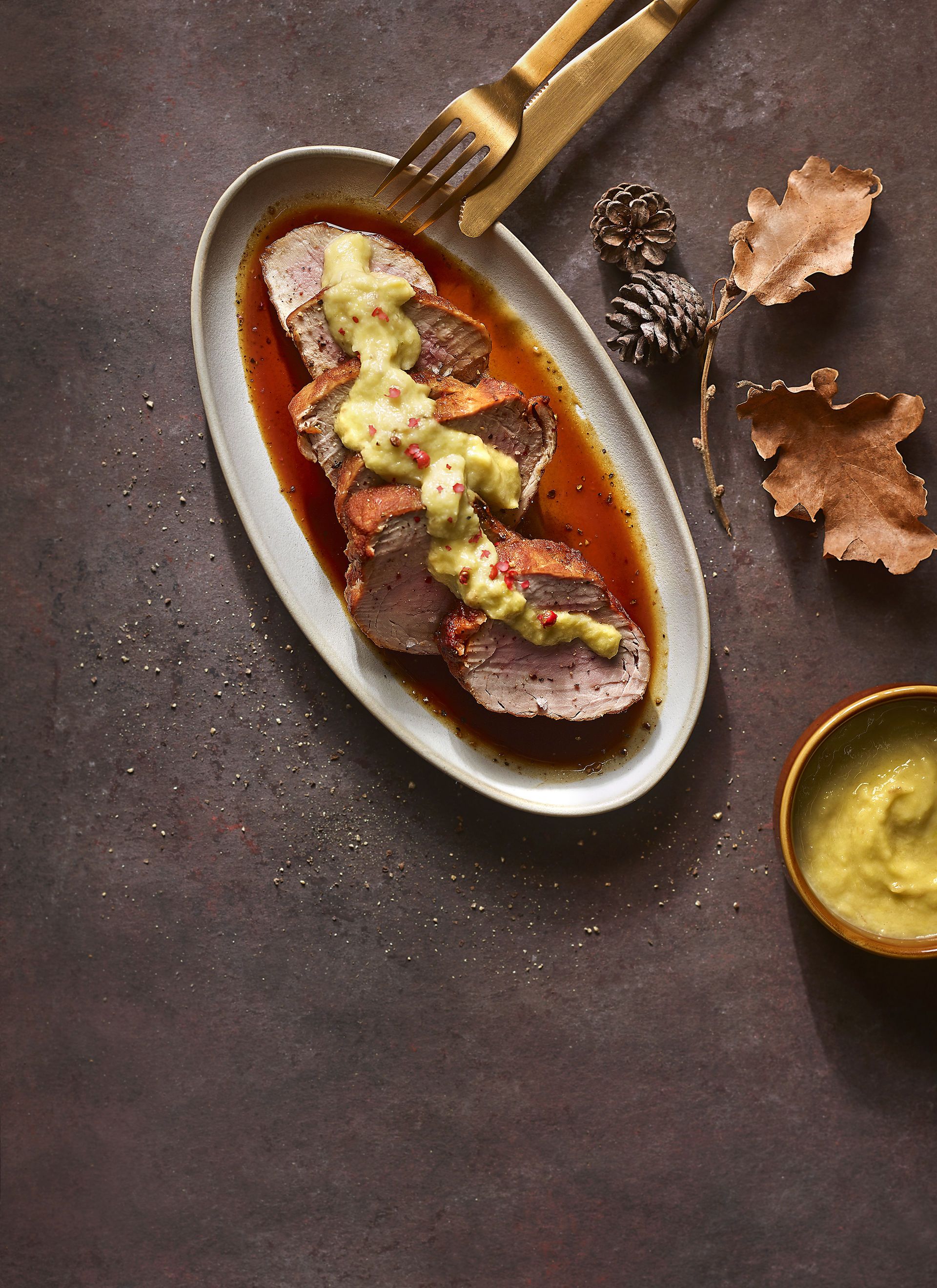 Filet de porc amb salsa de porros