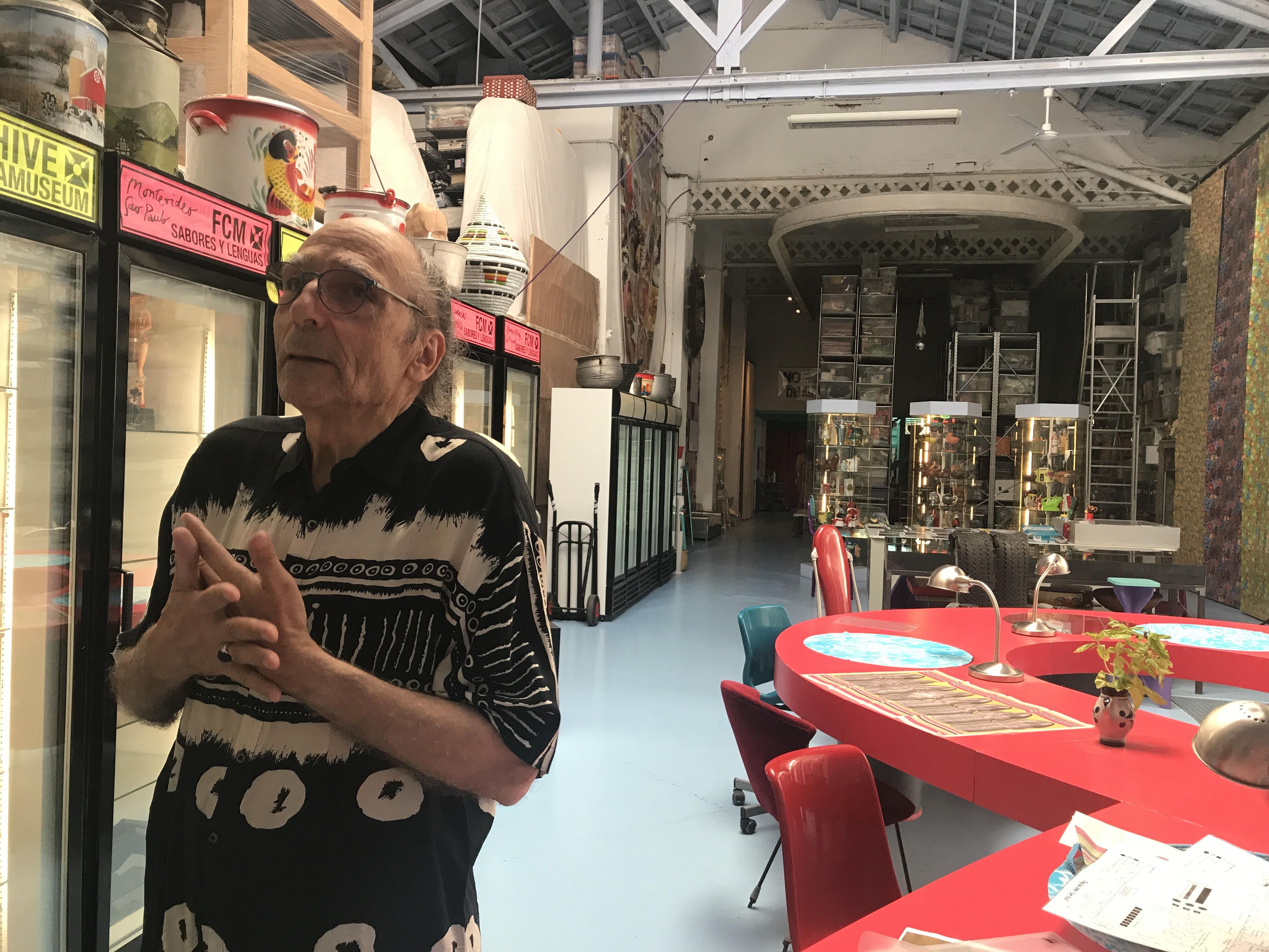 L'artista Antoni Miralda al fons de FoodCultura