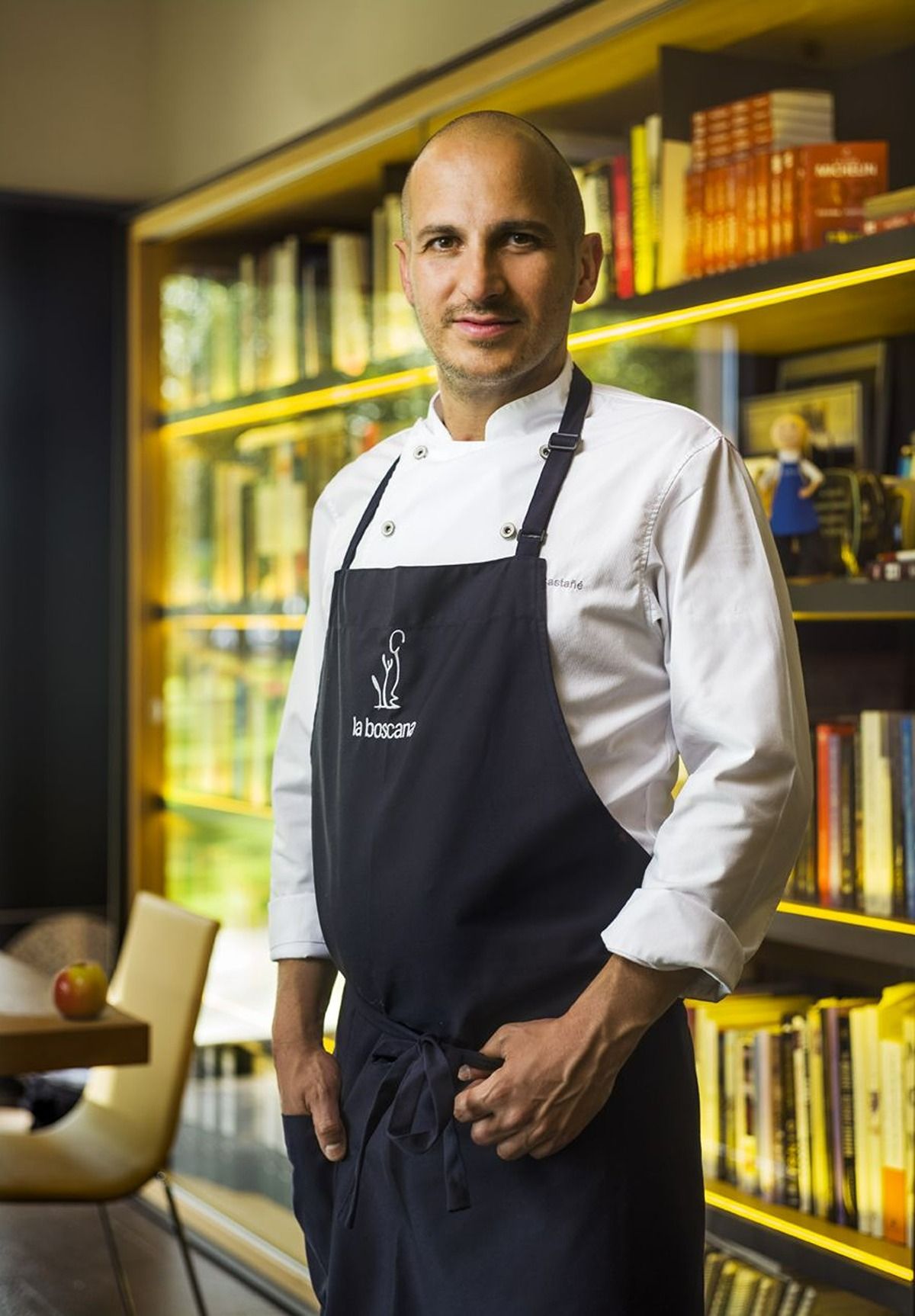 Joel Castanyé és el xef de La Boscana