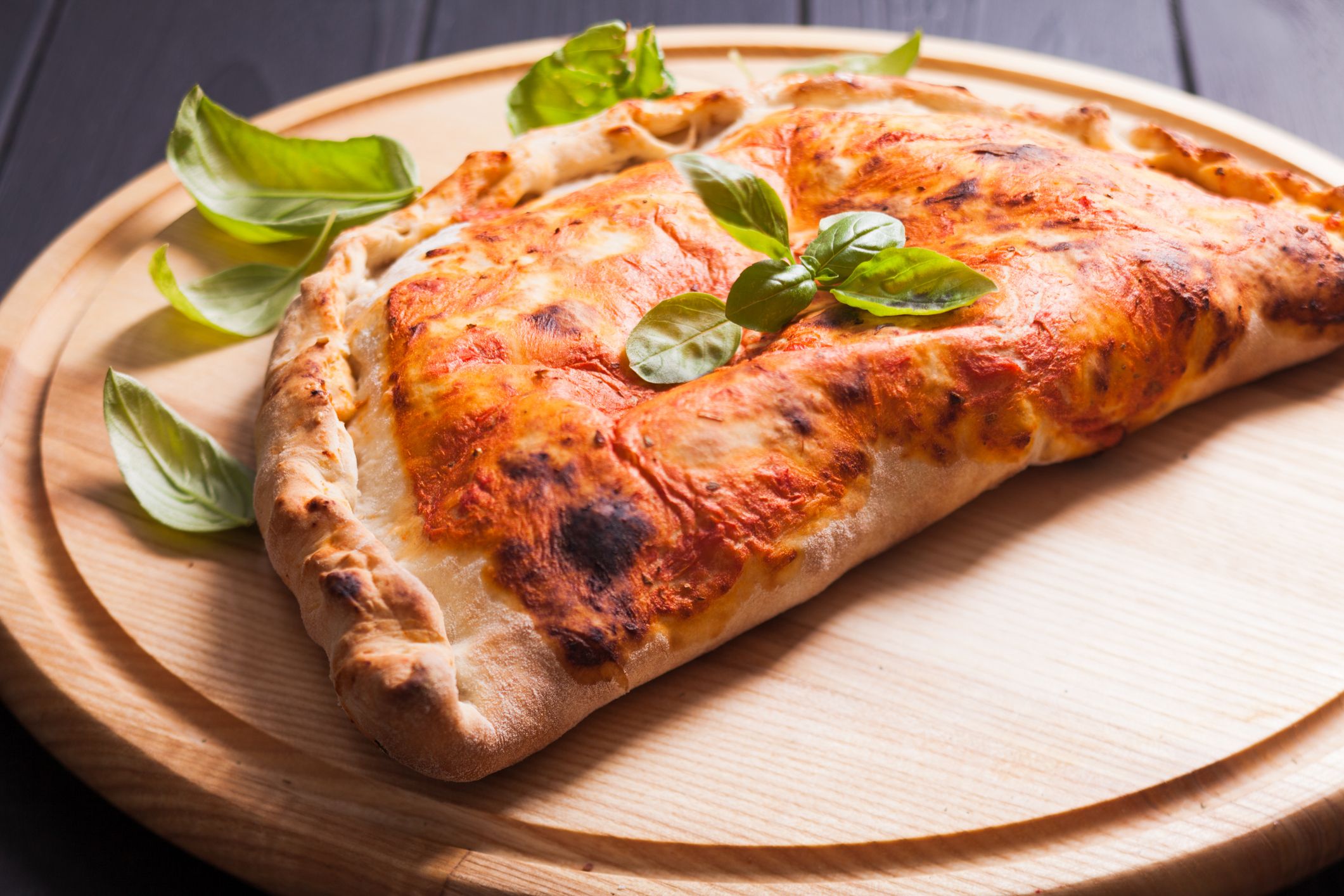 Calzone de verdures i formatge