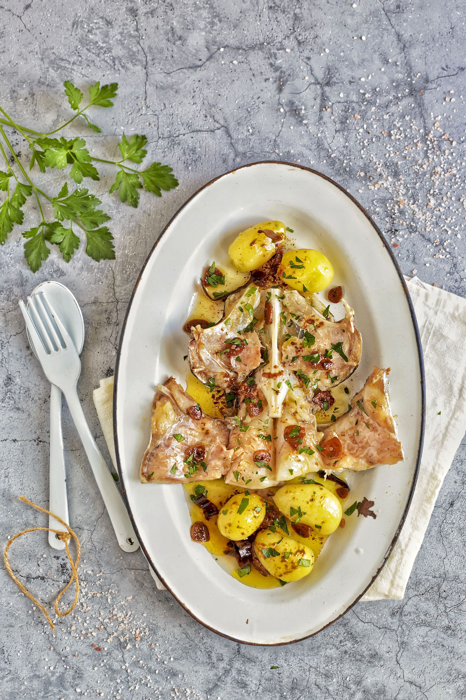 Bescoll de lluç al forn Bescoll de lluç al forn