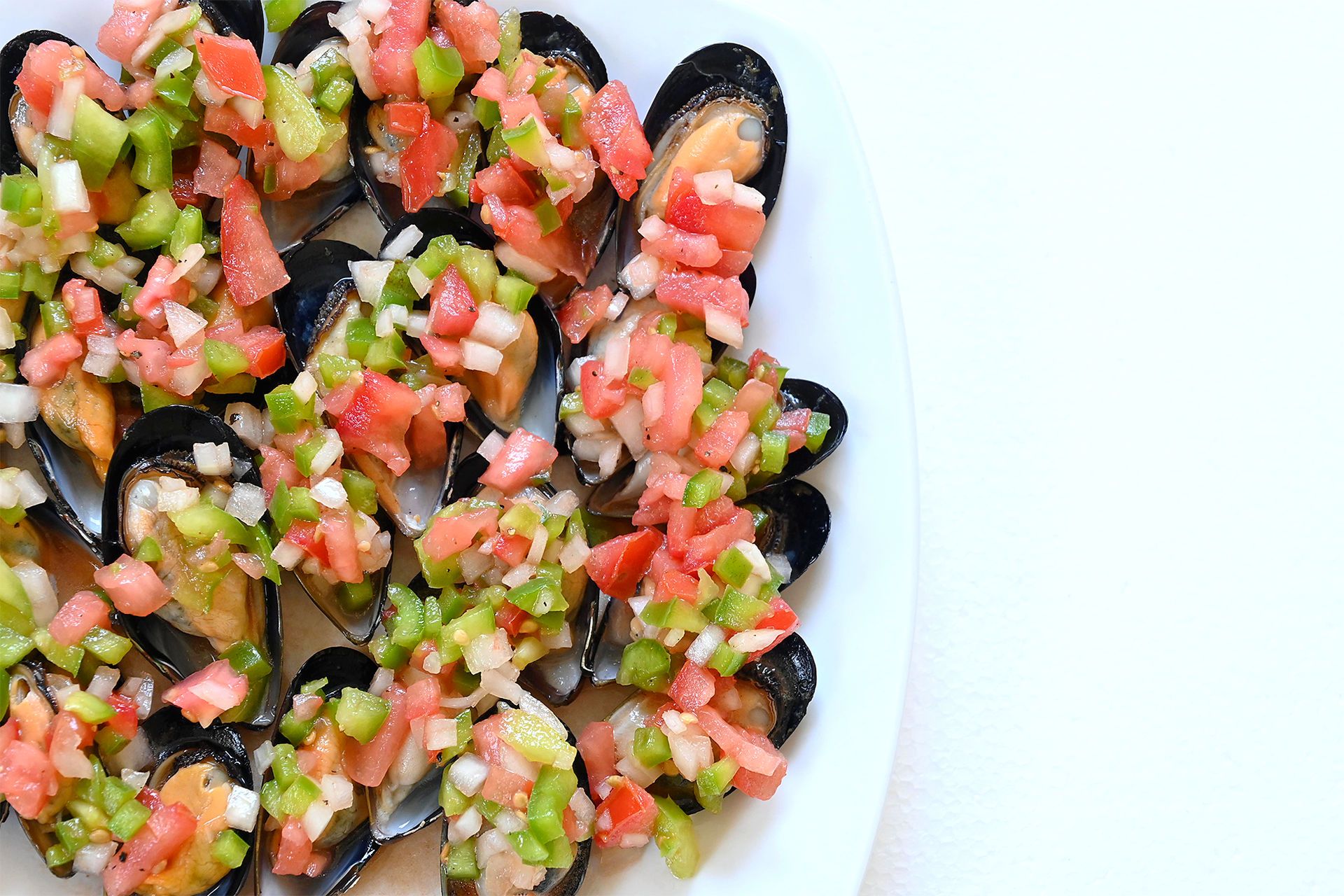 Musclos amb 'pipirrana'