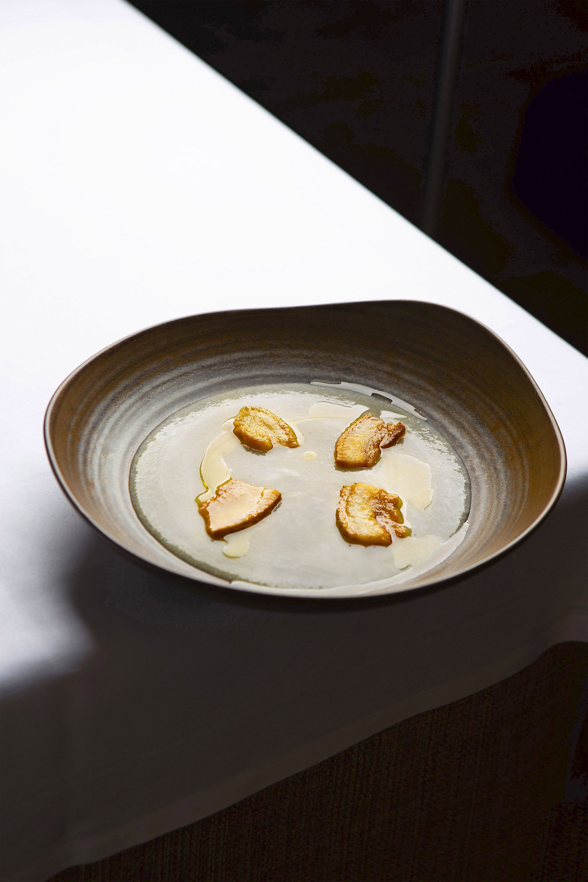 Sopa de fajol amb cansalada Sopa de fajol amb cansalada