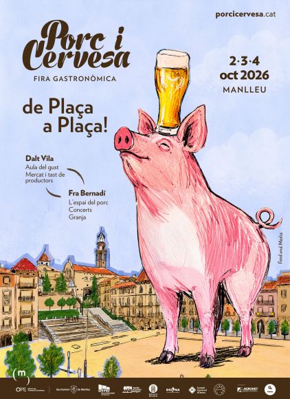 Cartell promocional de la fira Porc i Cervesa Cartell promocional de la fira Porc i Cervesa