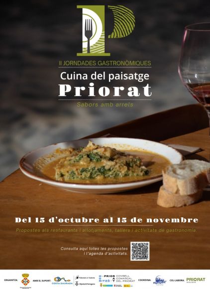Cartell de les II Jornades Gastronòmiques de la Cuina del paisatge del Priorat