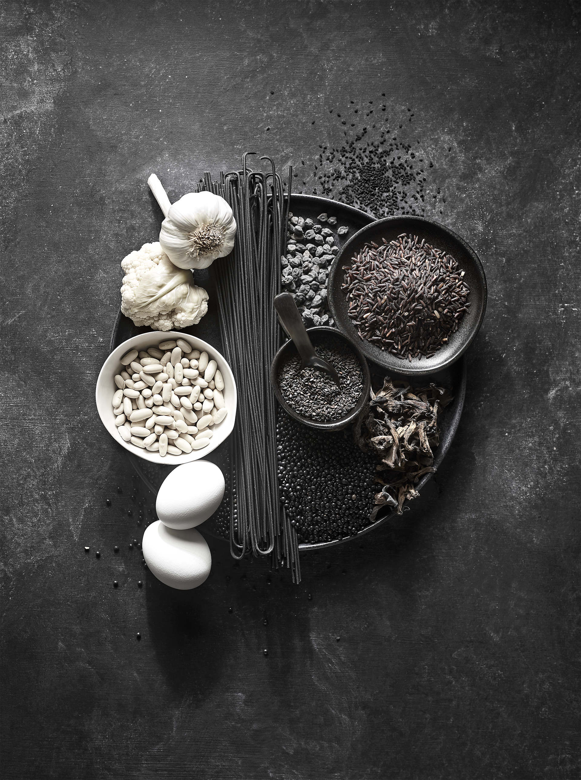 Alimentos blancos y negros Alimentos blancos y negros