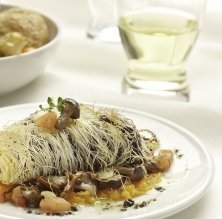 Filete de buey con pasta kataifi