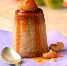 Flan de castañas y vainilla