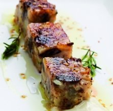 Terrina de porc amb salsa agredolça