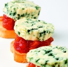 Mermelada de tomate con roquefort