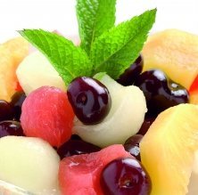 Ensalada de frutas con cava