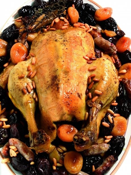 Pollo de Navidad al horno