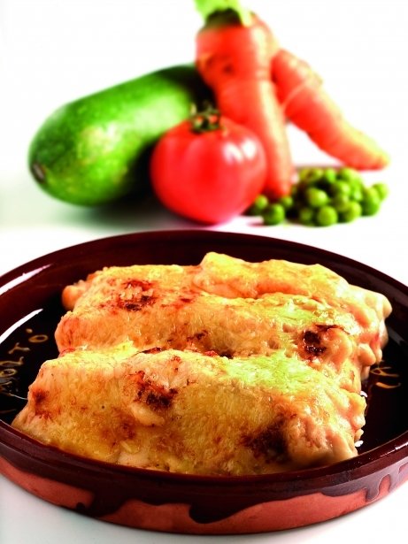 Canelones con verduras