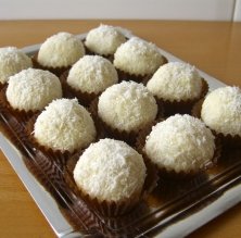 Bombons de coco i iogurt