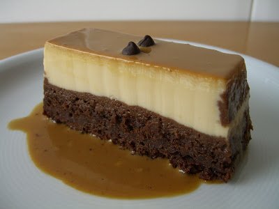 Brownie-flan