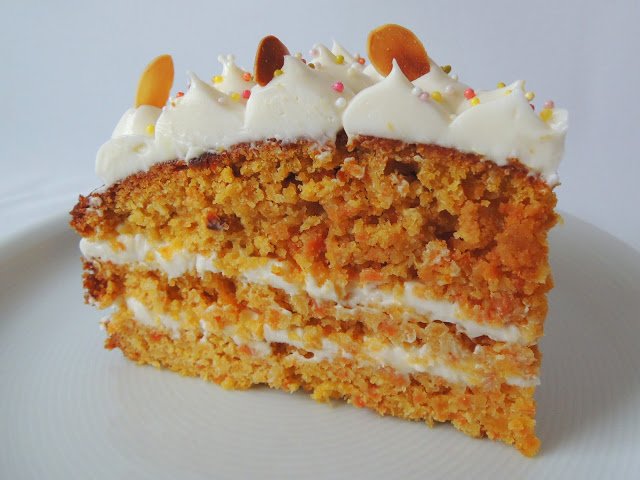 Porció de carrot cake