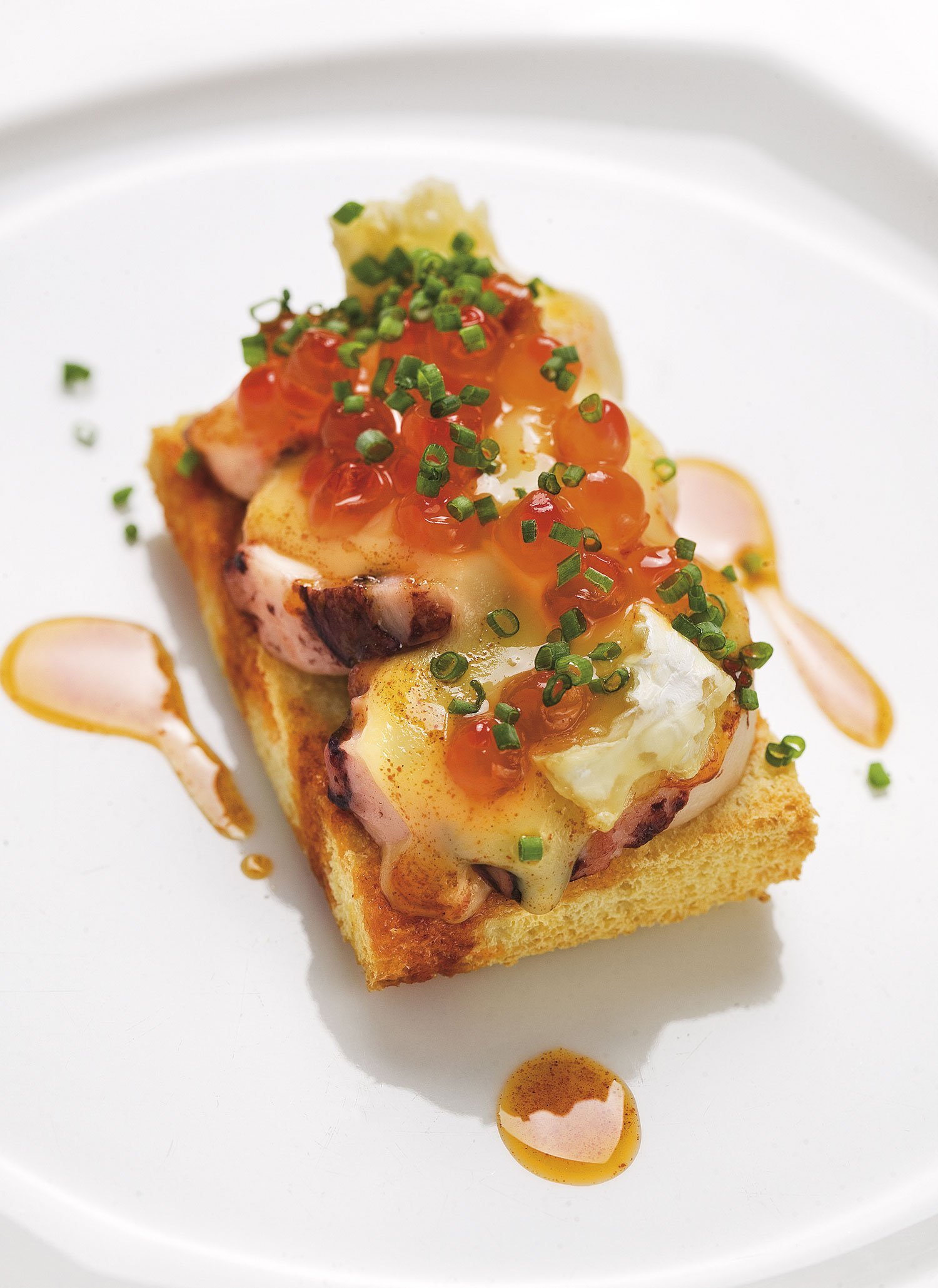 Pa, pop i brie (ous de salmó)