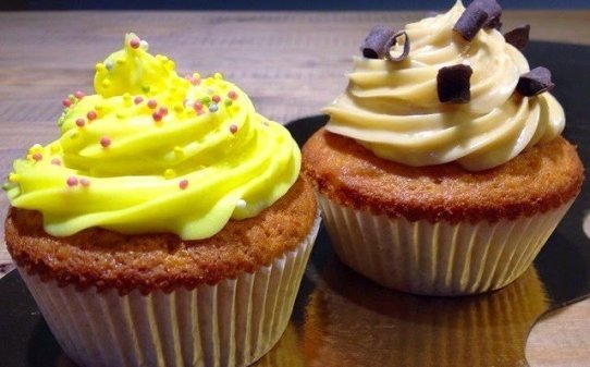 Cupcakes de naranja y chocolate