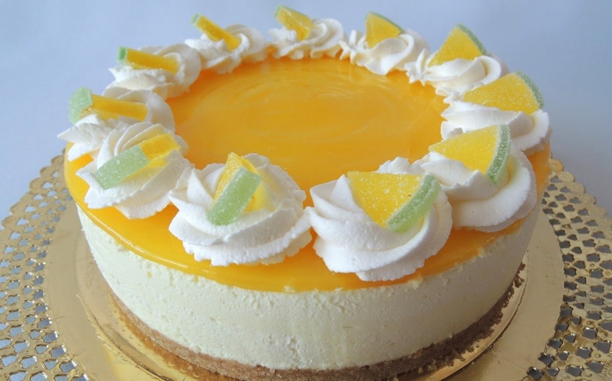 Pastel queso y limón