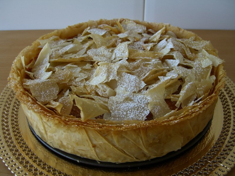 Pastel de requesón y membrillo