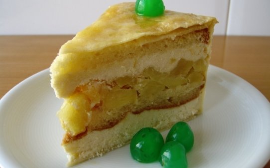 Pastel de manzana en creps sorpresa