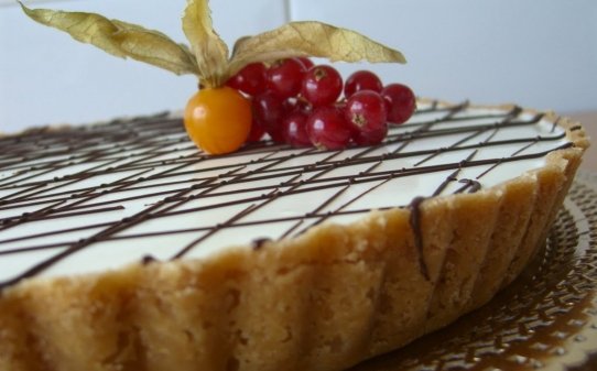 Pastel de turrón y mascarpone