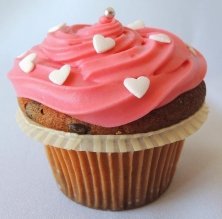 Cupcake Vainiron con crema de queso