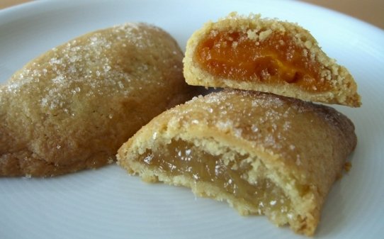 Pastelitos de boniato y cabello de ángel