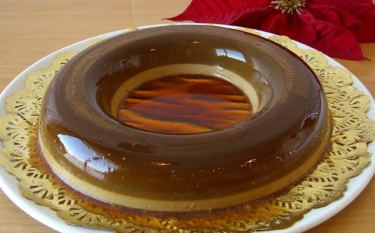 Flan de café y nata