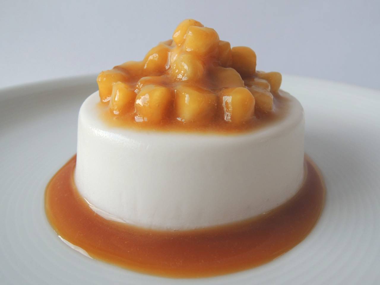 Flam vegà de coco amb plàtan