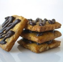 Galletas de calabaza, avellanas y chocolate