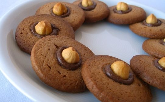 Galletas de Nutella y avellanas