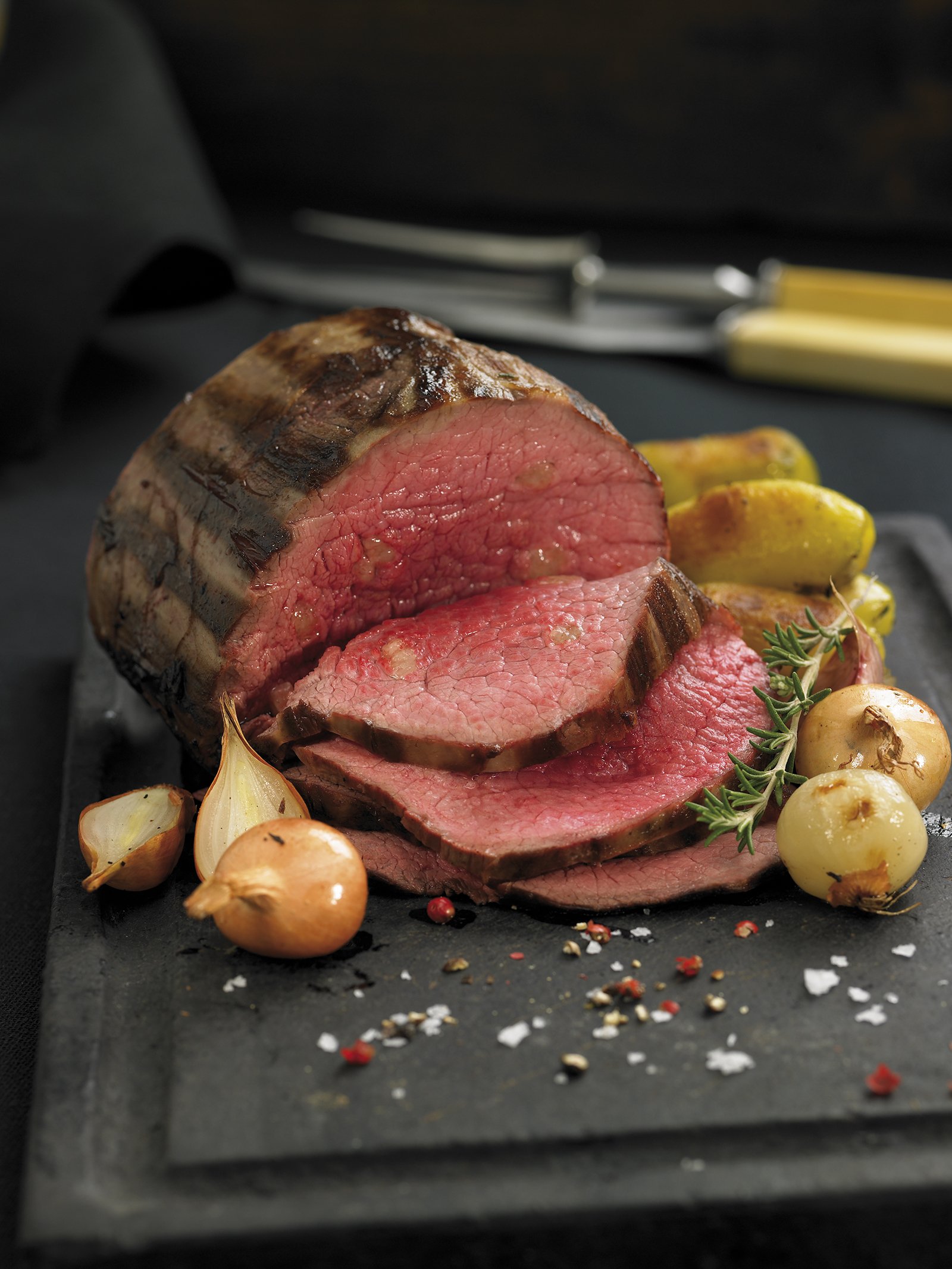 Redondo asado entatxonat con grasa de pato