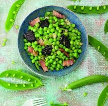 Guisantes con butifarra negra